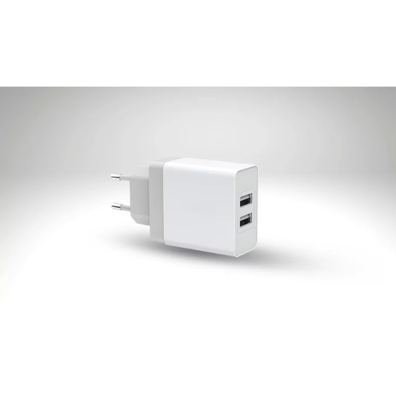 Chargeur double USB 24W – 2 ports pour recharge rapide et sûre Chargeur double USB 24W – 2 ports pour recharge rapide et sûre